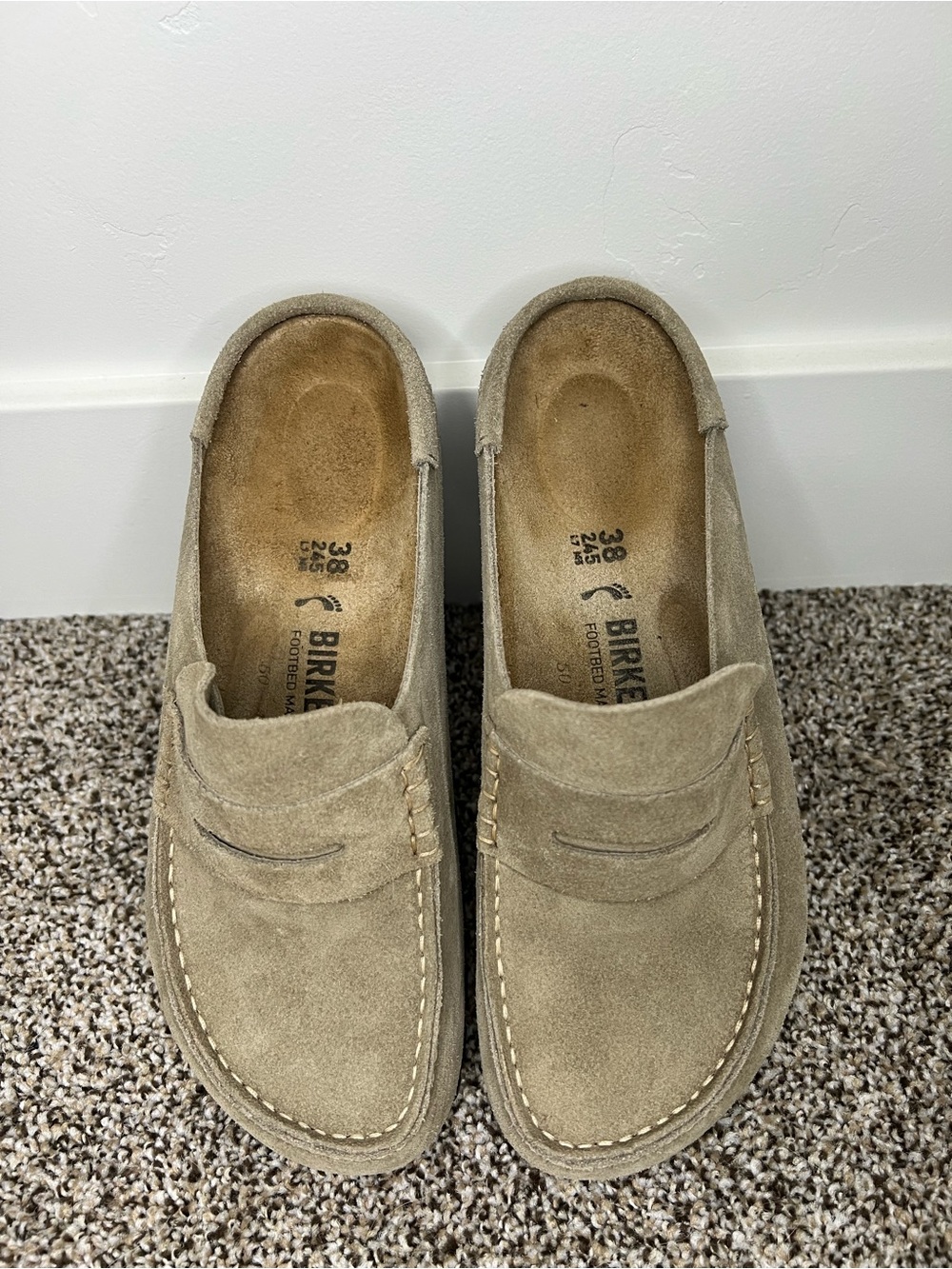 Birkenstock Women's Naples Wrapped Suede Clogs